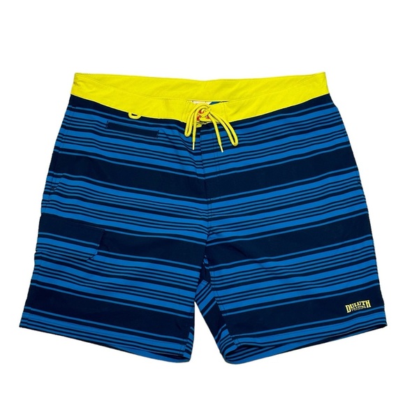 Men's Duluth Trading 42 XL Trunks Swim Swimwear Shorts Black Hybrid Stretch EUC - Picture 3 of 7